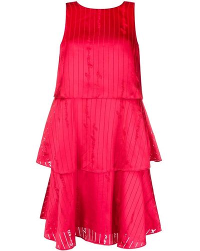 Armani Exchange Mini-jurk Met Geborduurd Logo - Rood