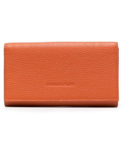 Fabiana Filippi Logo-debossed Leather Wallet - Orange