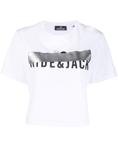 HIDE & JACK Logo-print Detail T-shirt - White
