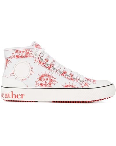 Stella McCartney 'We Are The Weather' High-Top-Sneakers - Weiß
