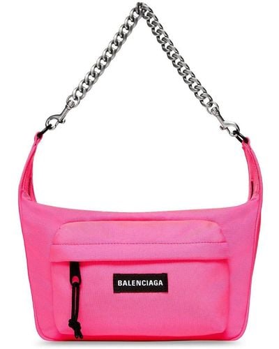 Balenciaga Mittelgroße Raver Schultertasche - Pink