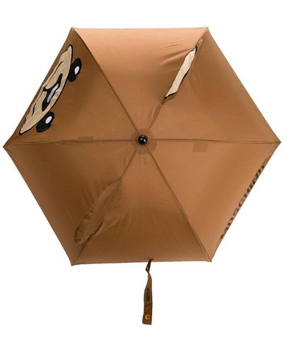 Moschino Teddy Bear Umbrella Brown