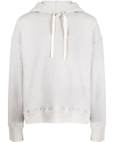 Jil Sander Hoodie mit tiefen Schultern - Weiß