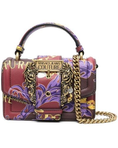 Versace Handtasche mit Barocco-Print - Lila
