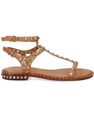 Ash Gilda Leather Sandals - Brown