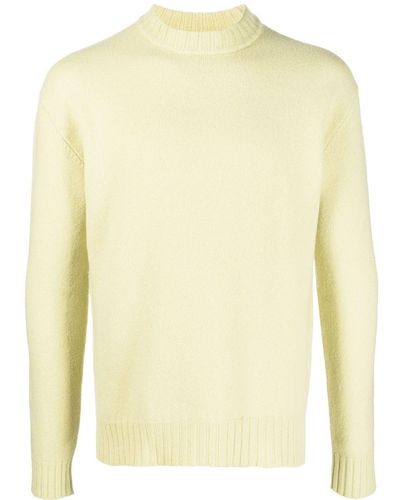 Jil Sander Mock-neck Wool Sweater - Yellow
