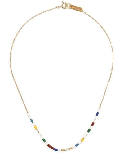 Isabel Marant Resin Bead Detail Necklace - Metallic