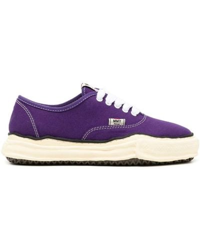 Maison Mihara Yasuhiro Baker Cotton-canvas Sneakers - Purple