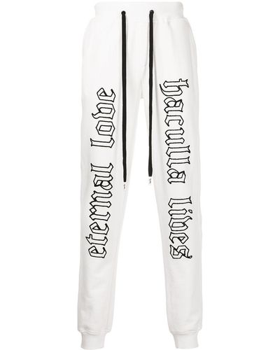 Haculla Pantalon de jogging à logo imprimé - Blanc