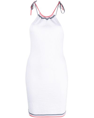 Fendi Vestido con cuello halter - Blanco