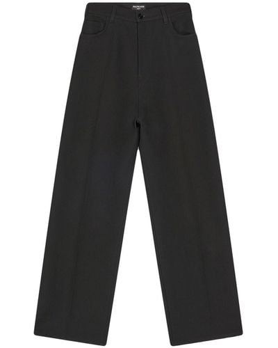 Balenciaga Tailored Straight-leg Pants - Black