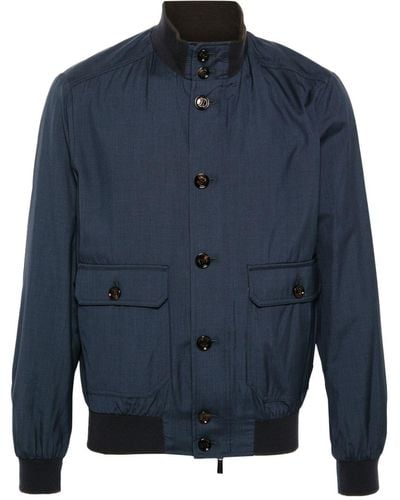 Moorer Carlos-Go zip-up jacket - Blau