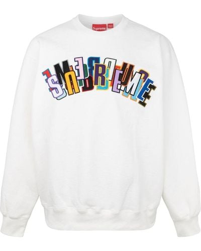 Supreme Sweater Met Logo - Wit