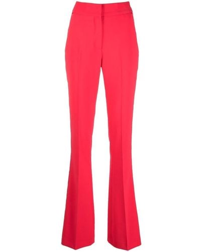 Genny Geplooide Pantalon - Rood