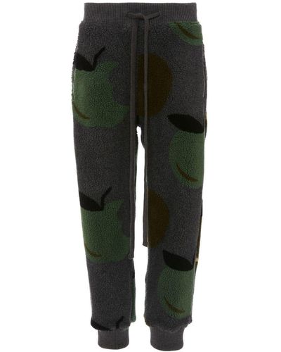 JW Anderson Pantalon de jogging à imprimé camouflage - Vert