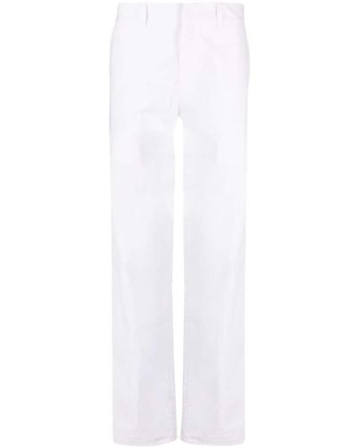 Ludovic de Saint Sernin Slim-cut Cotton Trousers - White