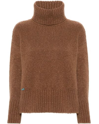 Alanui Finest Roll-neck Sweater - Brown