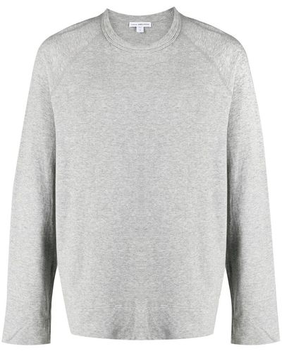 James Perse Vintage Cotton Raglan Sweatshirt - Grey