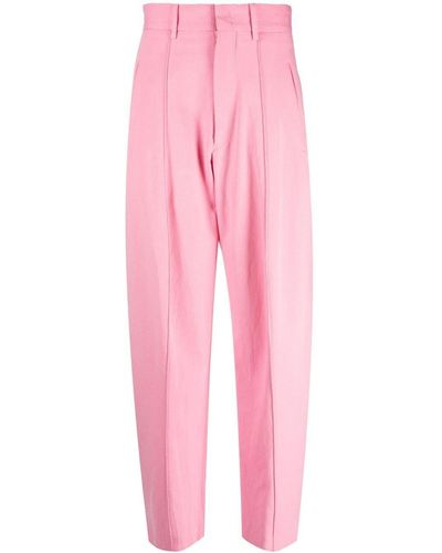 Isabel Marant High-waisted Tapered-leg Trousers - Pink