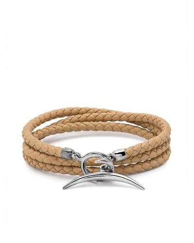 Shaun Leane Recycled Sterling Silver And Leather Quill Bracelet - Metallic