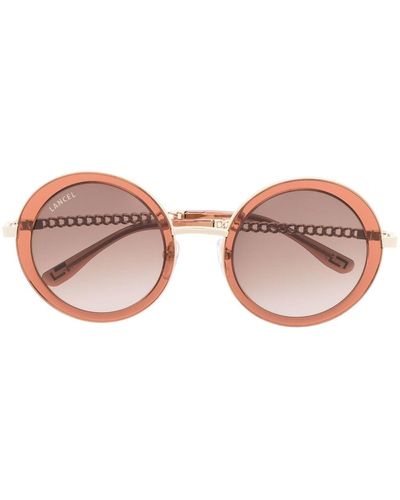 Lancel Adele Round-frame Sunglasses - Natural