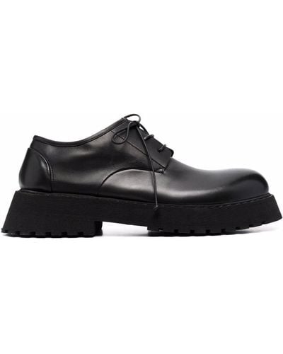 Marsèll Zapatos derby con suela gruesa - Negro