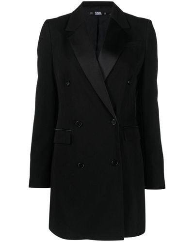 Karl Lagerfeld Double.breasted Tailored Blazer - Black