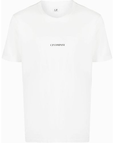 C.P. Company T-shirt en coton à logo imprimé - Blanc