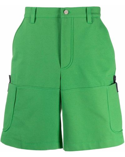 Jacquemus Giardino Cotton Bermuda Shorts - Green
