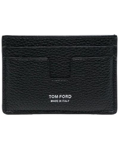 Tom Ford Pasjeshouder Met Logoprint - Zwart