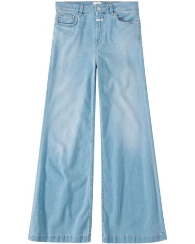 Closed High Waist Jeans - Blauw