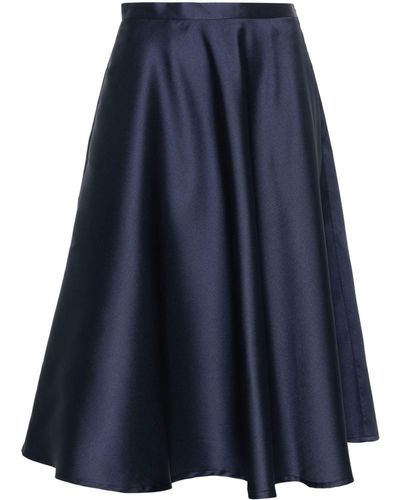 Blanca Vita A-line Midi Skirt - Blue