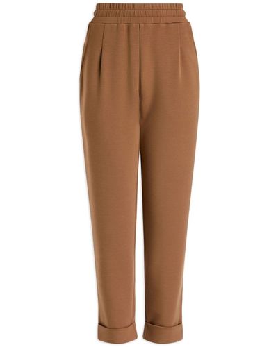 Varley Rolled Cuff Track Trousers - Brown