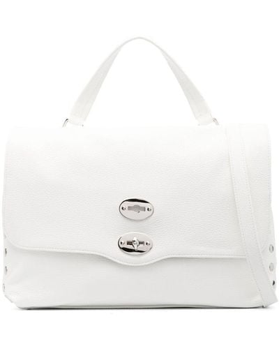 Zanellato Postina® Stud-detail Tote Bag - White