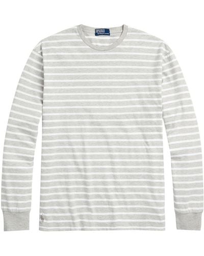 Polo Ralph Lauren Stripe-print Cotton T-shirt - White