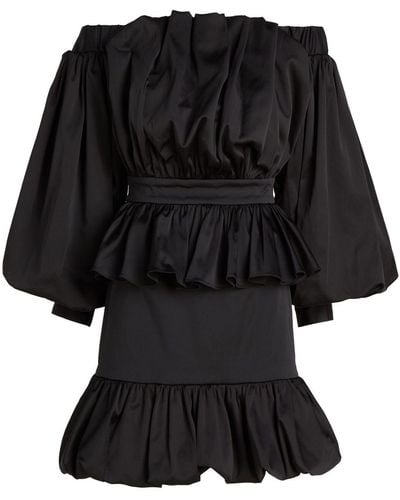 Karl Lagerfeld Hun's Pick Ruffled Mini Dress - Black