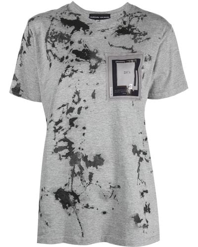 BARBARA BOLOGNA Camiseta con estampado abstracto - Gris