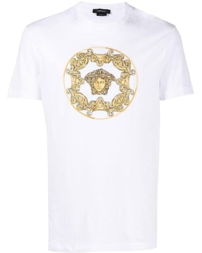 Versace T-shirt con stampa Medusa - Bianco