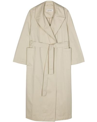 Rohe Belted cotton trench coat - Natur
