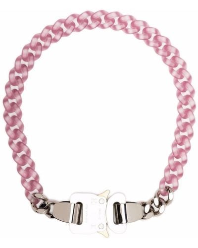 1017 ALYX 9SM Chain-link Buckle-fastening Necklace - Purple