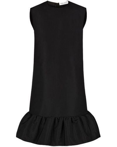 Nina Ricci Peplum-hem Sleeveless Dress - Black