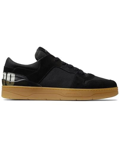 Jimmy Choo Sneakers Florent in suede e canvas - Nero