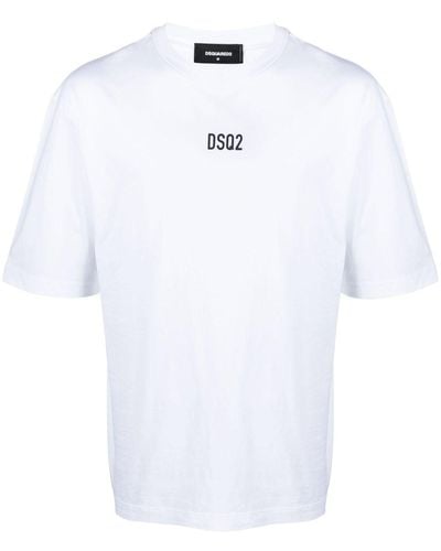 DSquared² T-Shirt mit Logo-Print - Weiß