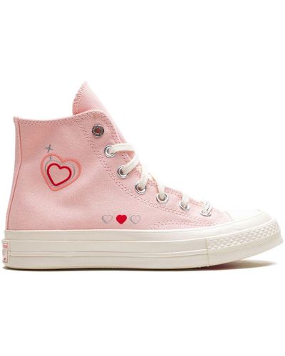 Converse Zapatillas Chuck 70 Hi Y2K Heart - Rosa