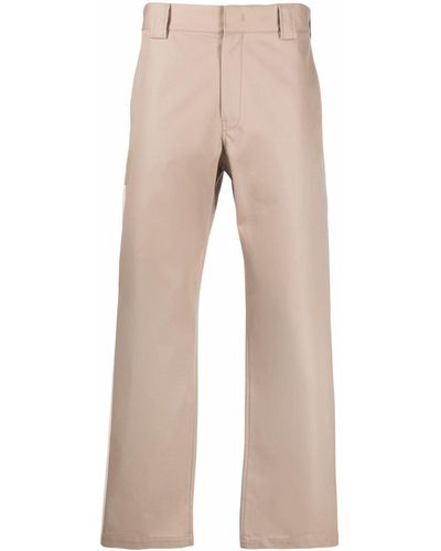 MSGM Pantalones de vestir con panel en contraste - Neutro