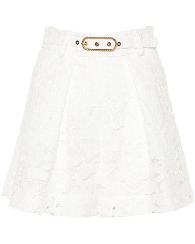 Zimmermann Corded-lace Cotton Shorts - White