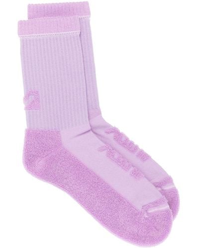 Autry Appliqué-logo Ankle Socks - Purple