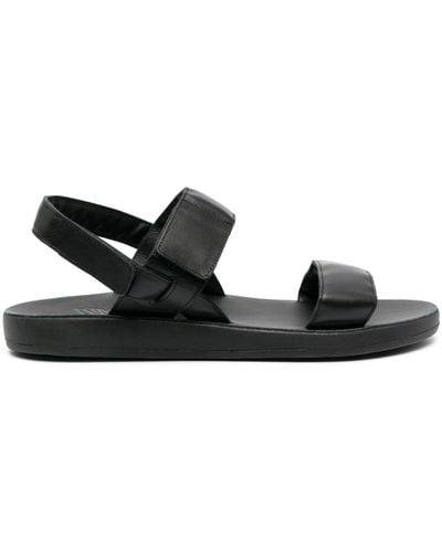 Ancient Greek Sandals Orfeas Leather Greek Sandals - Black