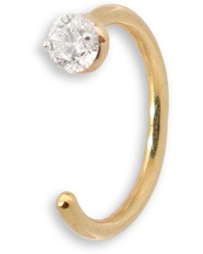 The Alkemistry Einzelne 18kt Gelbgoldcreole mit Diamanten - Mettallic