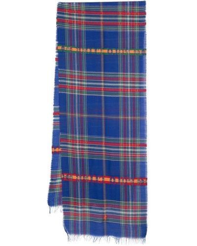 Polo Ralph Lauren チェック スカーフ - ブルー